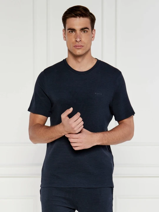 Zdjęcie produktu BOSS BLACK T-shirt Rib | Regular Fit granatowy