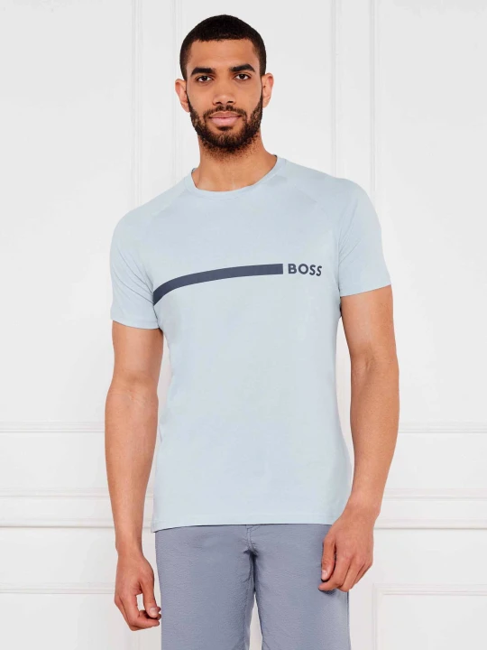 Zdjęcie produktu BOSS BLACK T-shirt RN | Slim Fit błękitny