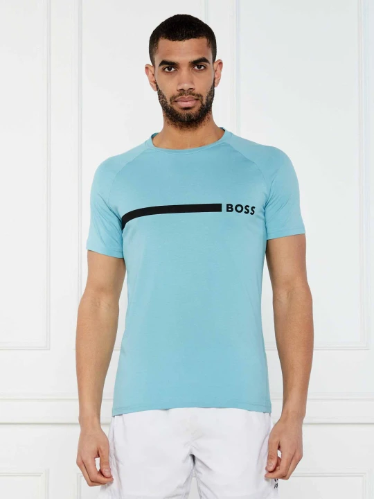 Zdjęcie produktu BOSS BLACK T-shirt RN | Slim Fit błękitny
