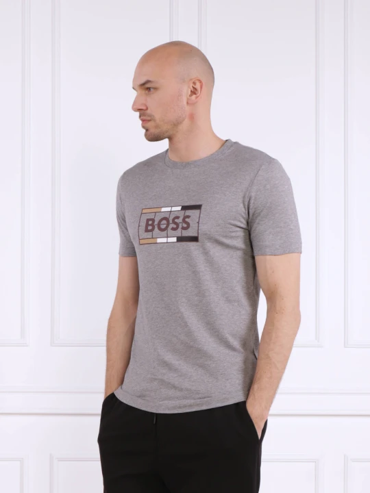 Zdjęcie produktu BOSS BLACK T-shirt Tessler 186 | Slim Fit szary