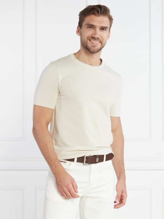 Zdjęcie produktu BOSS BLACK T-shirt Tessler | Slim Fit kremowy