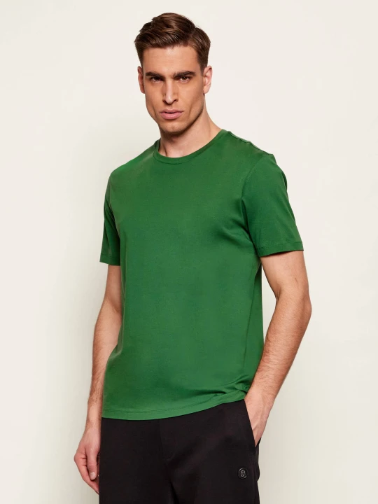 Zdjęcie produktu BOSS BLACK T-shirt Tessler | Slim Fit | mercerised zielony