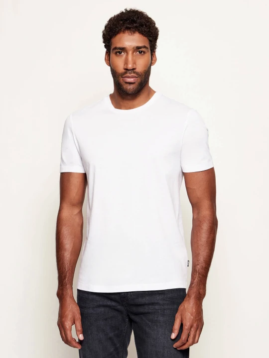 Zdjęcie produktu BOSS BLACK T-shirt Tessler | Slim Fit | mercerised biały