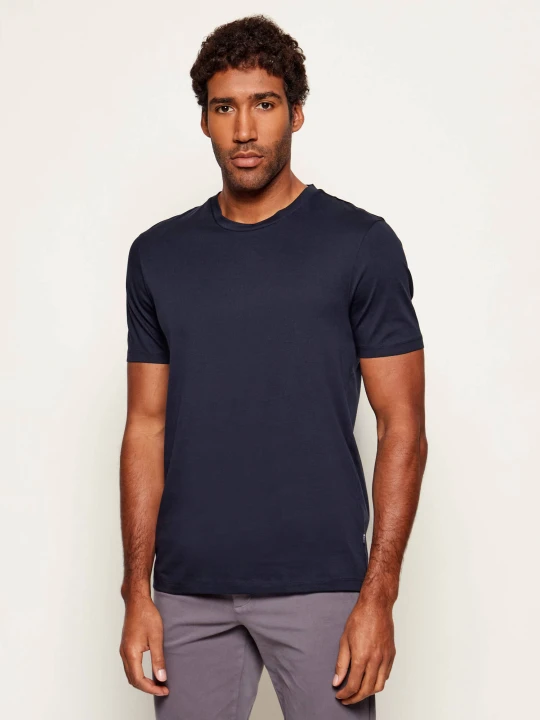 Zdjęcie produktu BOSS BLACK T-shirt Tessler | Slim Fit | mercerised granatowy
