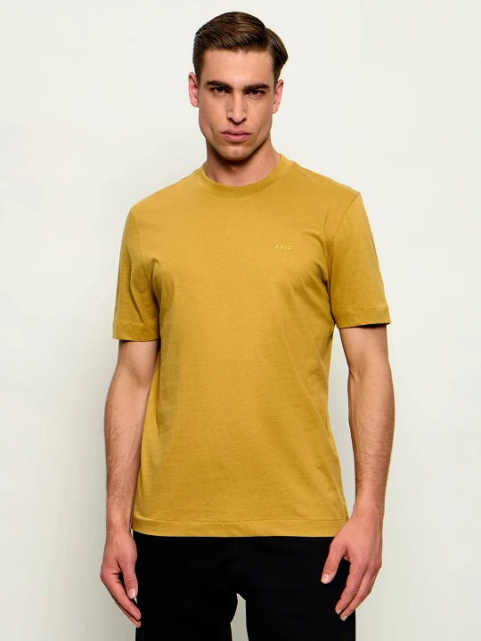 Zdjęcie produktu BOSS BLACK T-shirt Thompson 01 | Regular Fit musztardowy