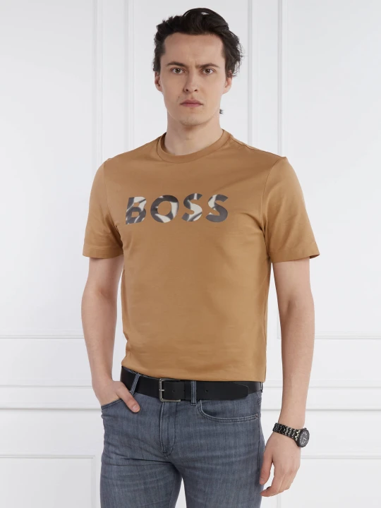 Zdjęcie produktu BOSS BLACK T-shirt Thompson | Regular Fit brązowy