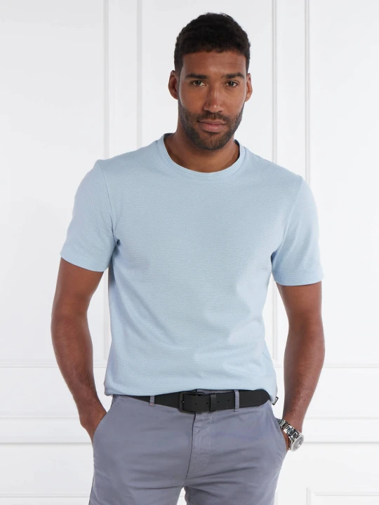 Zdjęcie produktu BOSS BLACK T-shirt Tiburt 240 | Regular Fit błękitny