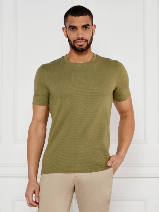 Zdjęcie produktu BOSS BLACK T-shirt Tiburt 240 | Regular Fit zielony