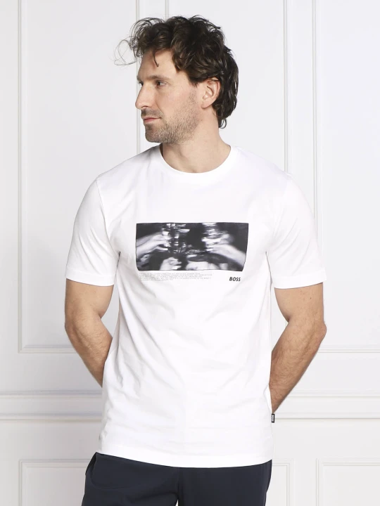 Zdjęcie produktu BOSS BLACK T-shirt Tiburt 336 | Regular Fit biały