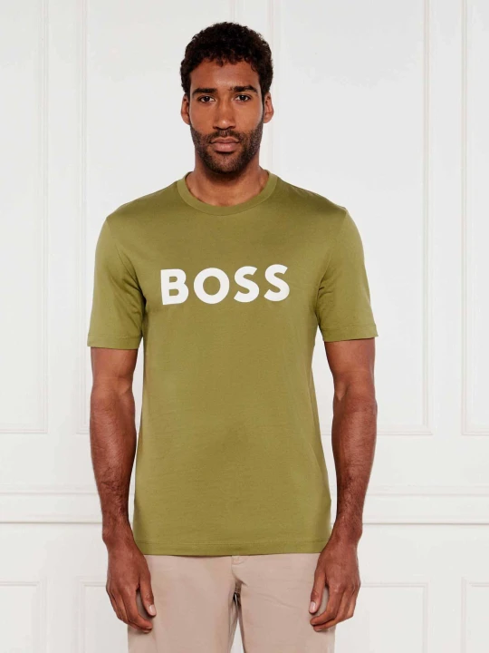 Zdjęcie produktu BOSS BLACK T-shirt Tiburt 354 | Regular Fit zielony