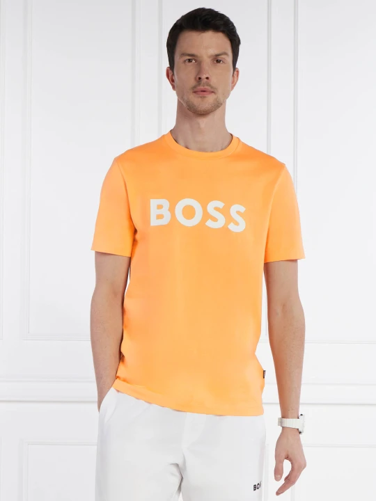 Zdjęcie produktu BOSS BLACK T-shirt Tiburt 354 | Regular Fit pomarańczowy