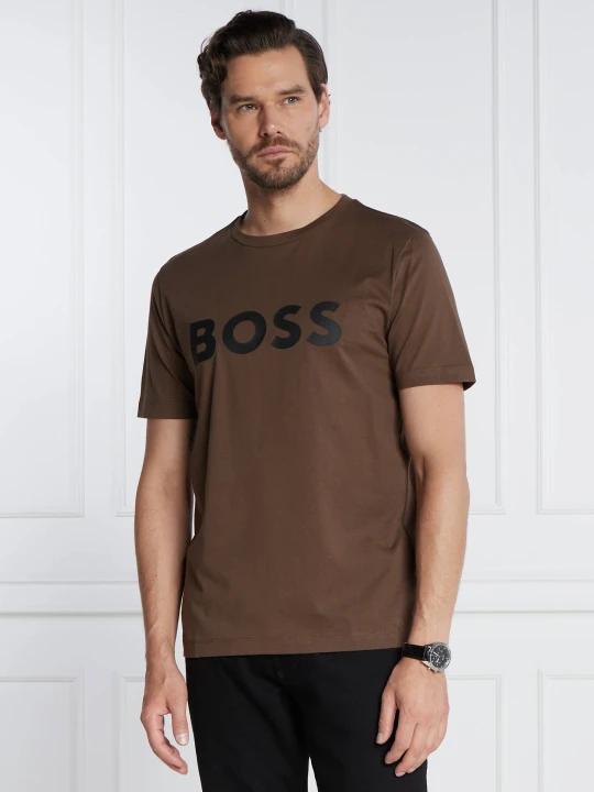 Zdjęcie produktu BOSS BLACK T-shirt Tiburt 354 | Regular Fit brązowy