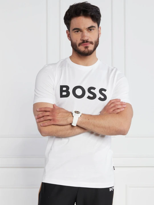 Zdjęcie produktu BOSS BLACK T-shirt Tiburt 354 | Regular Fit biały