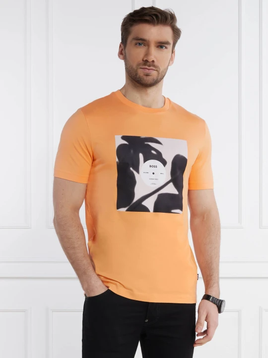 Zdjęcie produktu BOSS BLACK T-shirt TIburt 388 | Regular Fit pomarańczowy