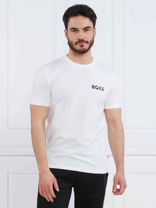 Zdjęcie produktu BOSS BLACK T-shirt Tiburt 398 | Regular Fit biały