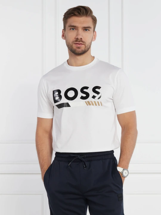 Zdjęcie produktu BOSS BLACK T-shirt Tiburt 410 | Regular Fit biały