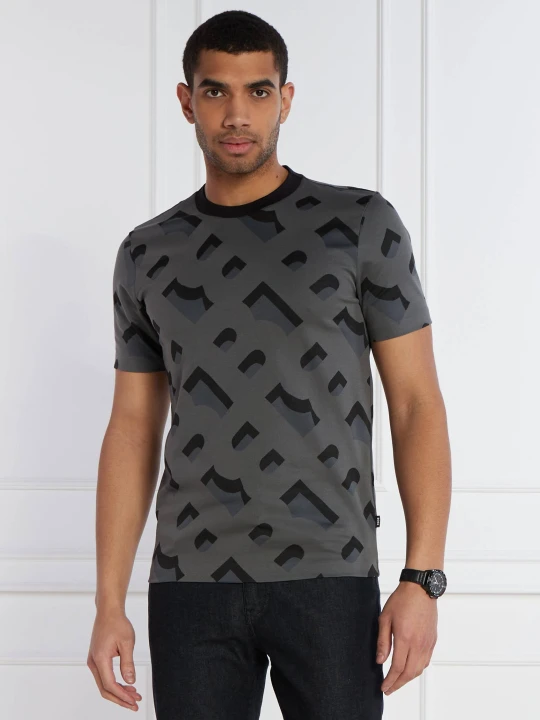Zdjęcie produktu BOSS BLACK T-shirt Tiburt 419 | Regular Fit | mercerised grafitowy