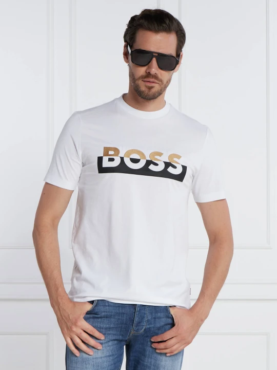 Zdjęcie produktu BOSS BLACK T-shirt Tiburt 421 | Regular Fit biały