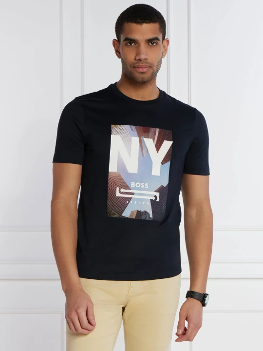 Zdjęcie produktu BOSS BLACK T-shirt Tiburt 511 | Regular Fit granatowy