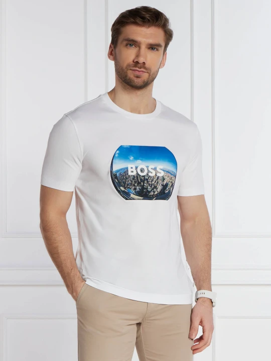 Zdjęcie produktu BOSS BLACK T-shirt Tiburt 511 | Regular Fit biały