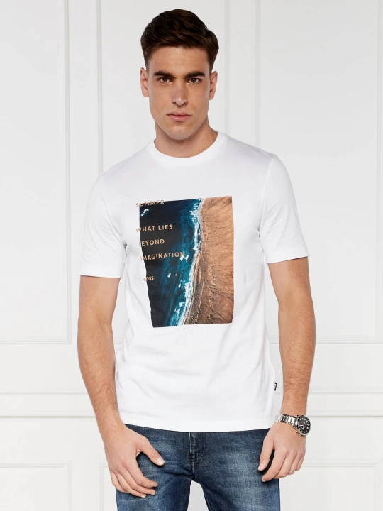 Zdjęcie produktu BOSS BLACK T-shirt TIburt | Regular Fit biały