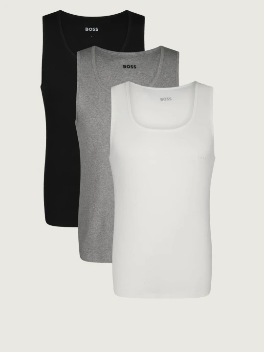 Zdjęcie produktu BOSS BLACK Tank top 3-pack RibClassic | Regular Fit biały
