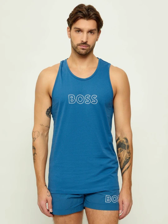 Zdjęcie produktu BOSS BLACK Tank top Beach | Regular Fit niebieski