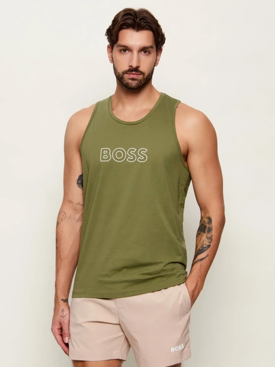 Zdjęcie produktu BOSS BLACK Tank top Beach | Regular Fit zielony