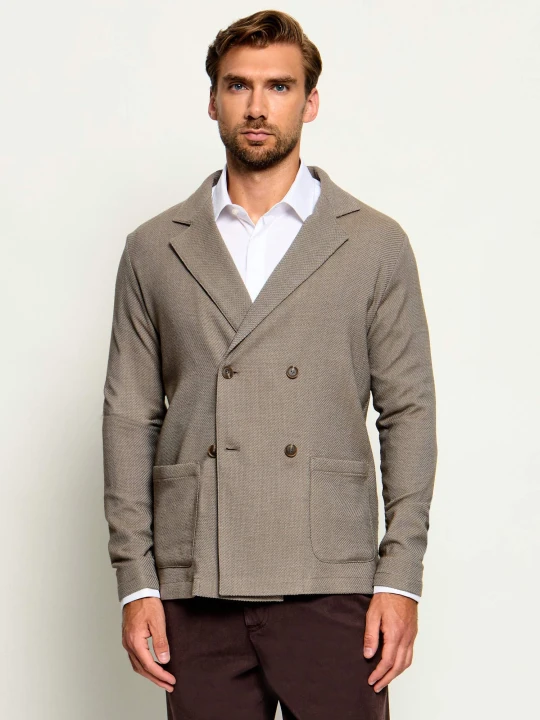 Zdjęcie produktu BOSS BLACK Wełniana marynarka C-Carper-DB-CD-264F | Relaxed fit beżowy