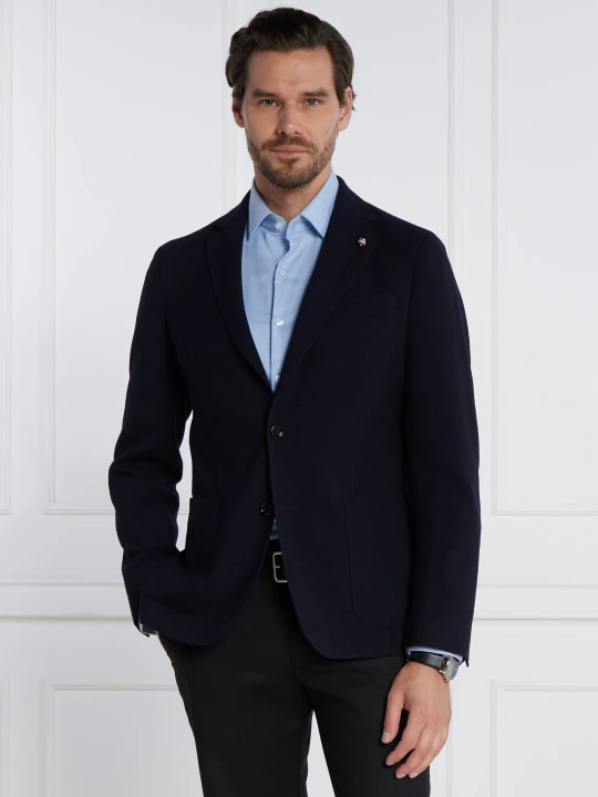 Zdjęcie produktu BOSS BLACK Wełniana marynarka C-Hanry | Slim Fit granatowy