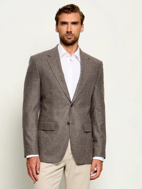Zdjęcie produktu BOSS BLACK Wełniana marynarka H-Huge-MM-264 | Slim Fit beżowy