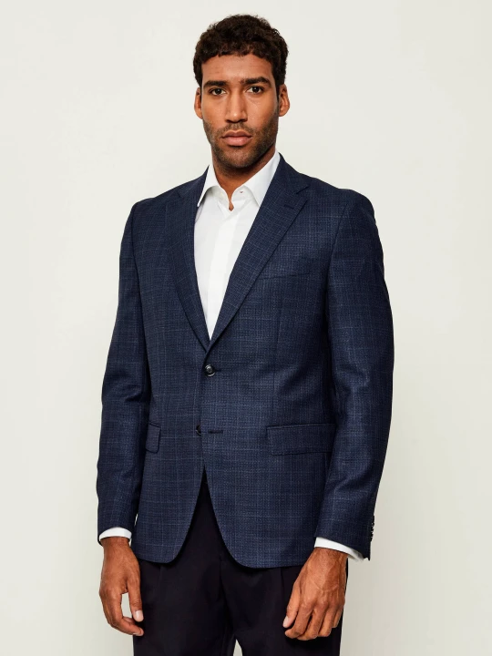 Zdjęcie produktu BOSS BLACK Wełniana marynarka H-Hutson-251 | Slim Fit granatowy