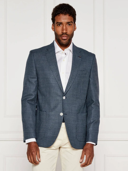 Zdjęcie produktu BOSS BLACK Wełniana marynarka H-Janson-FL-253 | Regular Fit granatowy