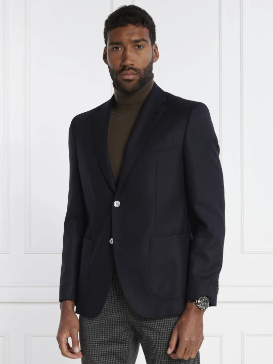 Zdjęcie produktu BOSS BLACK Wełniana marynarka H-Janson | Slim Fit granatowy