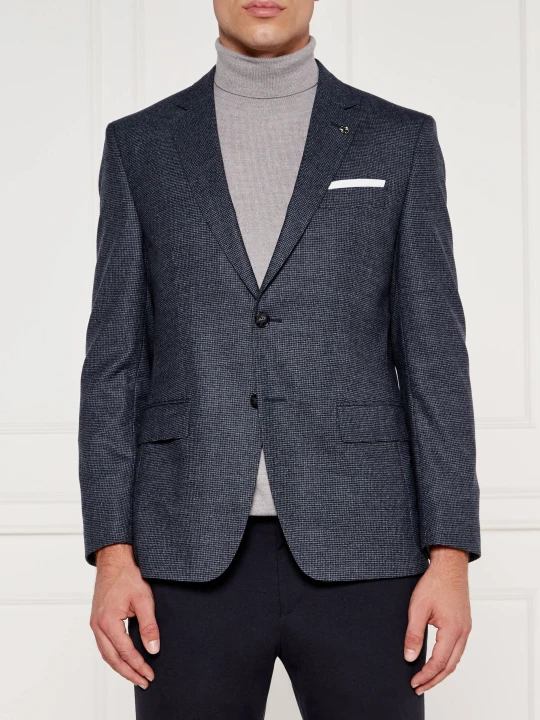 Zdjęcie produktu BOSS BLACK Wełniana marynarka | Slim Fit granatowy