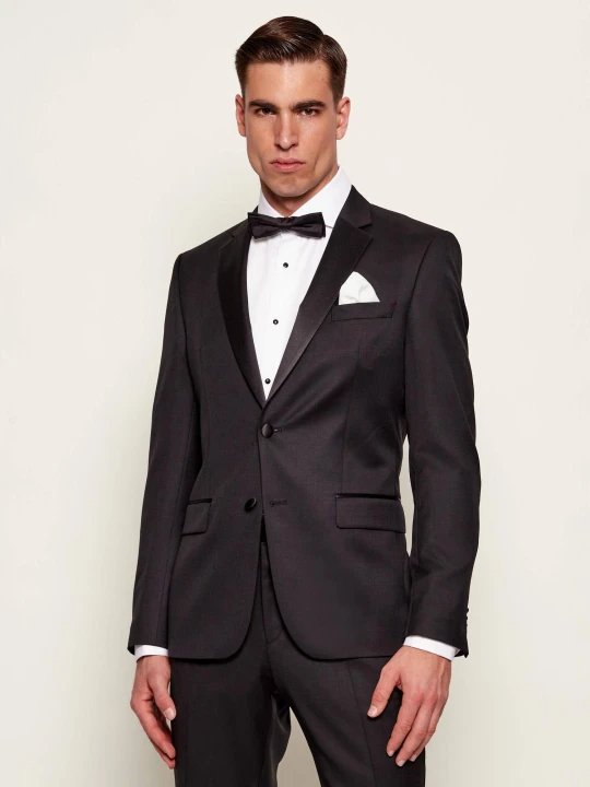 Zdjęcie produktu BOSS BLACK Wełniana marynarka | Slim Fit | z dodatkiem jedwabiu