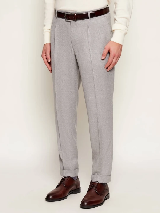 Zdjęcie produktu BOSS BLACK Wełniane spodnie C-Perin-DPL-TU-﻿261 | Regular Fit szary