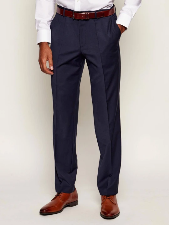Zdjęcie produktu BOSS BLACK Wełniane spodnie H-Leon-MM-C-224 | Regular Fit granatowy