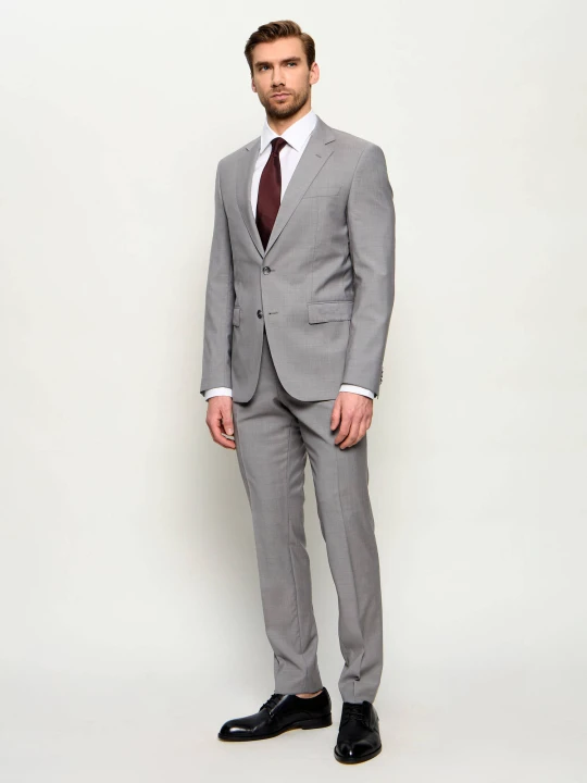 Zdjęcie produktu BOSS BLACK Wełniany garnitur H-Huge-2Pcs-253 | Slim Fit szary