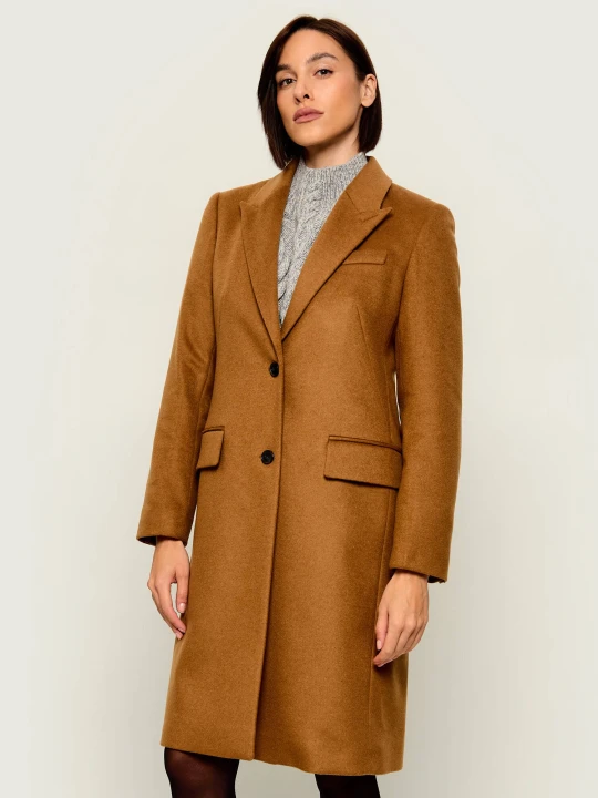 Zdjęcie produktu BOSS BLACK Wełniany płaszcz Classin1 camel