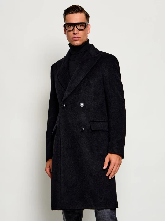 Zdjęcie produktu BOSS BLACK Wełniany płaszcz H-Hyde-DB-Peak-264