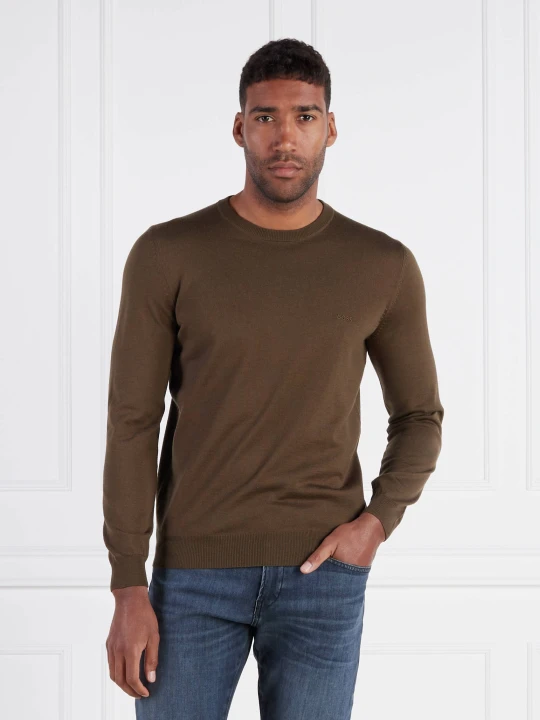 Zdjęcie produktu BOSS BLACK Wełniany Sweter Botto-L | Regular Fit khaki