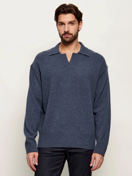 Zdjęcie produktu BOSS BLACK Wełniany sweter C-Ucari | Regular Fit granatowy