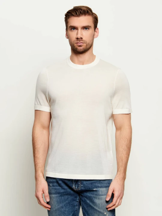 Zdjęcie produktu BOSS BLACK Wełniany sweter Noah_DB | BOSS X BECKHAM | Regular Fit ecru