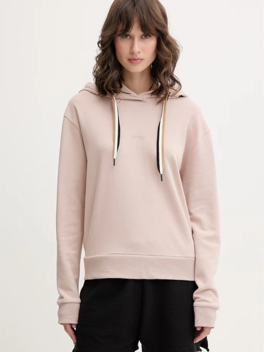 Zdjęcie produktu BOSS bluza lounge damska CP Stripe Hoodie beżowy