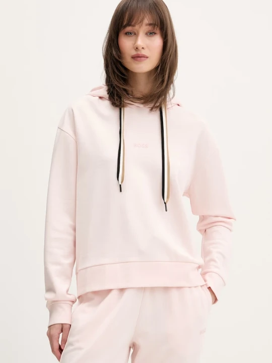 Zdjęcie produktu BOSS bluza lounge damska CP Stripe Hoodie różowy