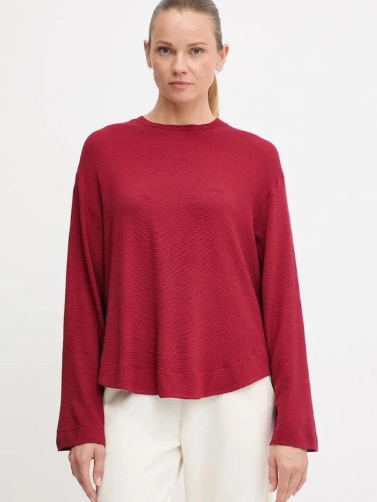 Zdjęcie produktu BOSS bluza lounge Ottoman_Sweatshirt bordowy