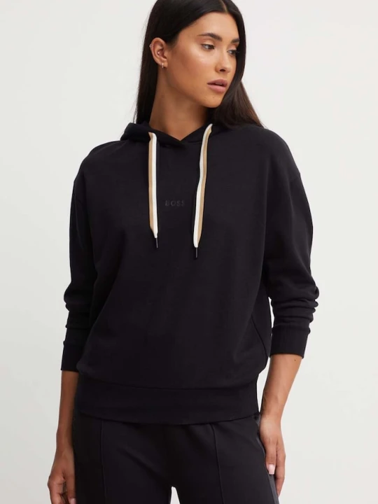 Zdjęcie produktu BOSS bluza lounge damska CP Stripe Hoodie czarny