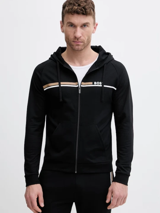 Zdjęcie produktu BOSS bluza lounge męska bawełniana Authentic Jacket H czarny