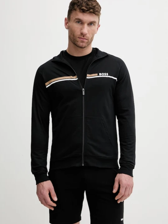 Zdjęcie produktu BOSS bluza rozpinana męska bawełniana Authentic Jacket Z czarny